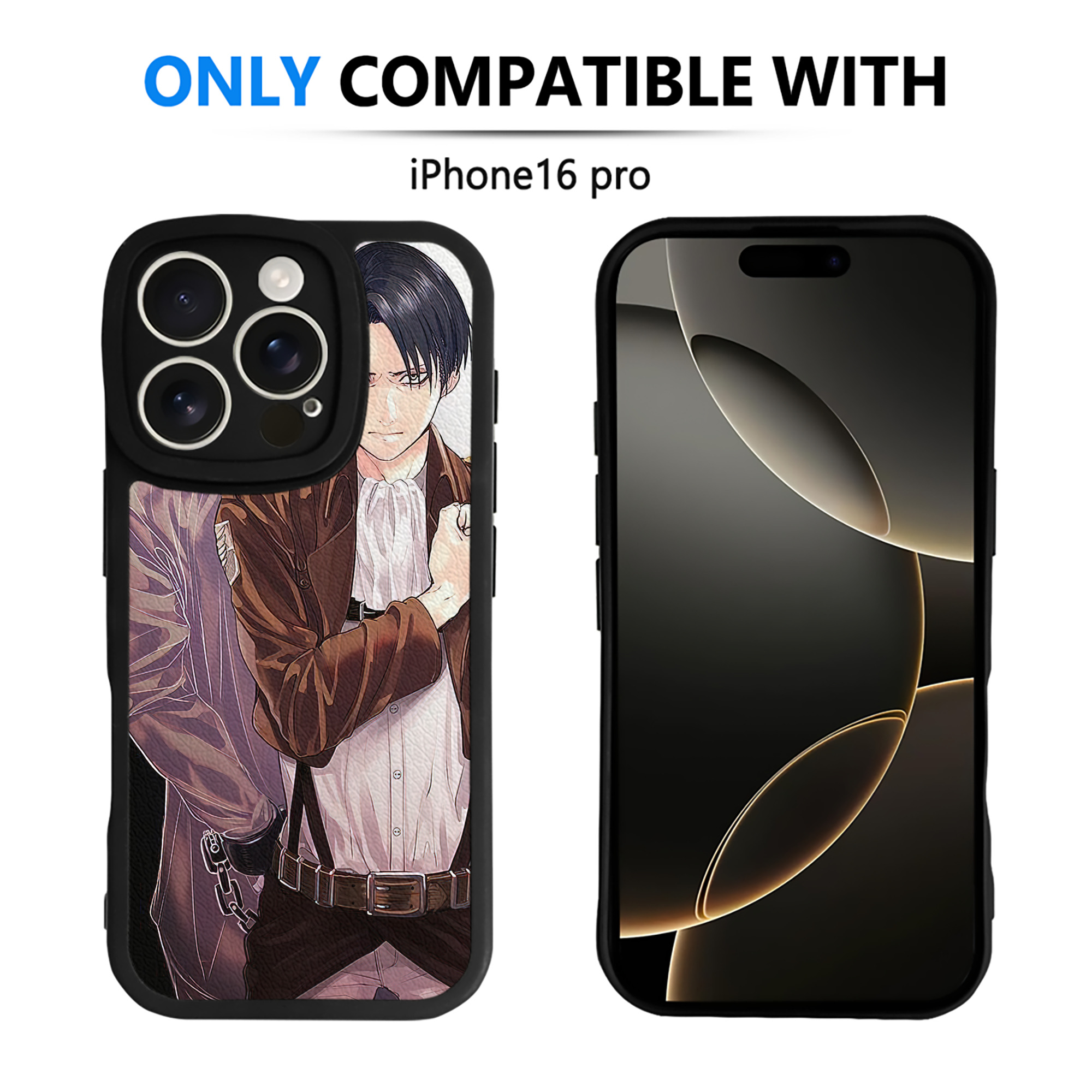 （画像用） 進撃の巨人 Attack on Titan 【iPhone 16シリーズ対応】シリコンスマホケース（レザー調） 材質：シリコン